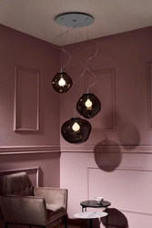 Lampa wisząca trzypunktowa AVIA 3 przydymiona, chrom, Kaspa