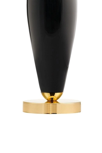 Lampa stołowa REA GOLD czarna, z czarną podstawą, Kaspa