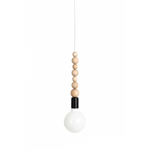 Loft Sfarer czarna strukturalna lampa wisząca KOLOROWE KABLE