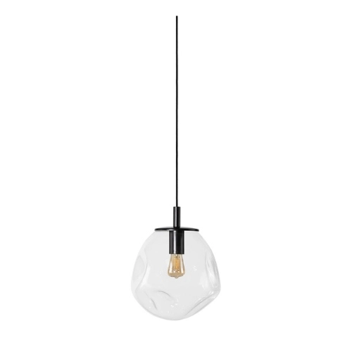 Lampa wisząca AVIA BLACK S transparentna, 25 cm, Kaspa