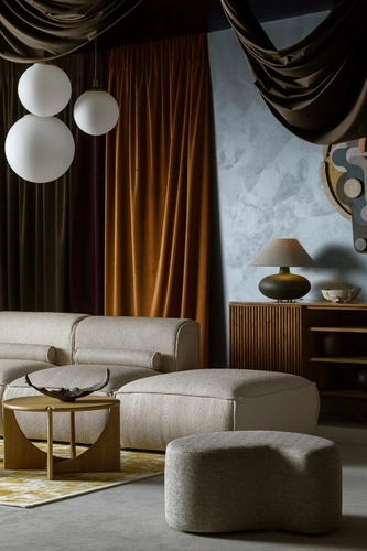 Lampa wisząca ALUR WOOD L dąb, 40 cm, Kaspa