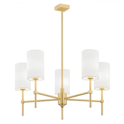 Żyrandol złoty Abruzzo mały biały