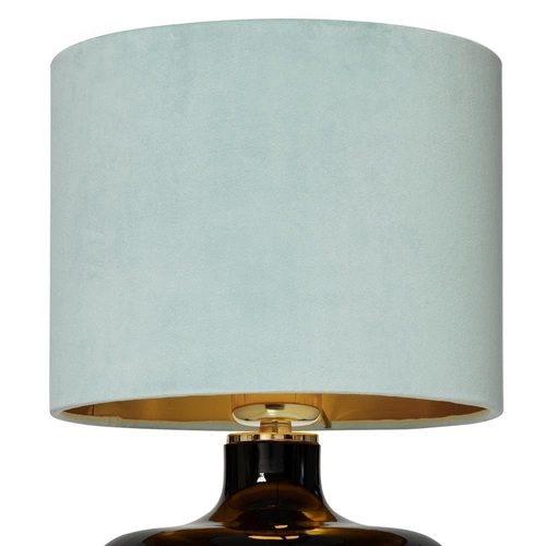 Lampa stołowa LORA miętowa, czarna podstawa, Kaspa