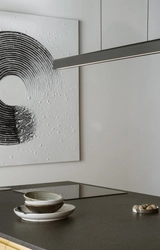 Lampa wisząca liniowa LINEA DIM czarna, ze ściemniaczem, Kaspa