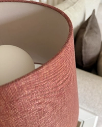 Lampa stołowa SAWA CLASSIC ceglasty melanż, grafitowa podstawa, Kaspa