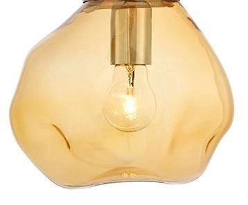 Bursztynowy klosz do lamp AVIA S, 25 cm, Kaspa