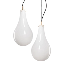 Lampa wisząca dwupunktowa STILLA 2, złote wykończenie, Kaspa