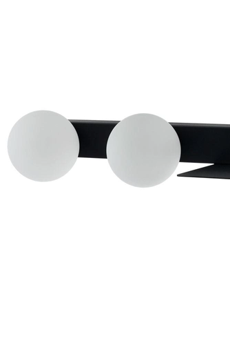 Kinkiet BOTANICA DECO czarny, 70 cm, Kaspa