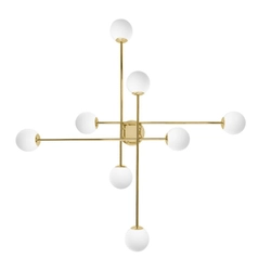Lampa przysufitowa ASTRA 8 złota, Kaspa
