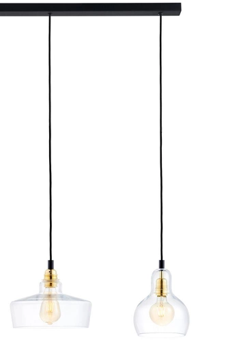 Lampa wisząca czteropunktowa LONGIS GOLD 4 na listwie, Kaspa