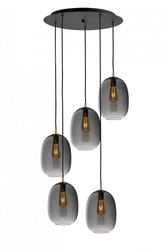 Lampa wisząca pięciopunktowa ONYX 5 na plafonie, Kaspa