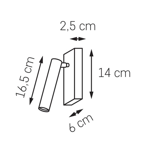 Kinkiet ROLL czarny, Kaspa