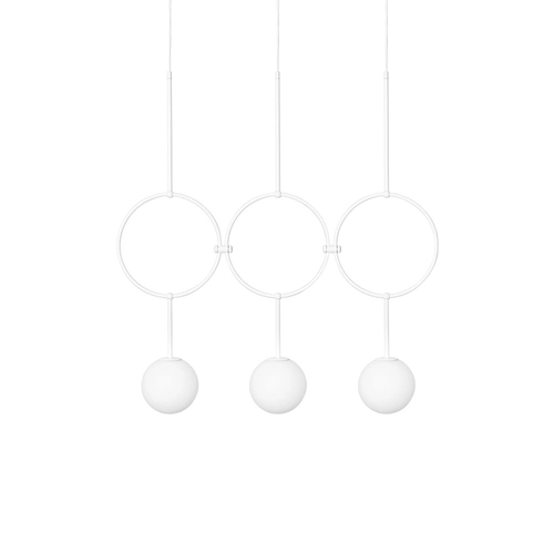 ISUULLA C biała potrójna lampa sufitowa