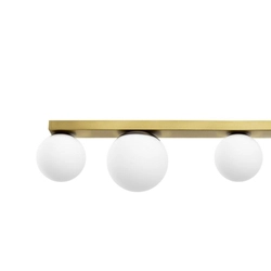 Lampa przysufitowa sześciopunktowa GIGI mosiądz, 110 cm, Kaspa