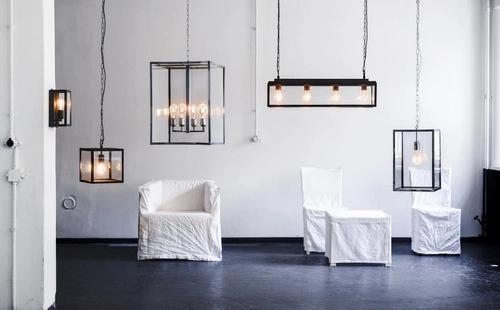 Lampa wisząca pojedyncza VITA S KASPA klatka chrom