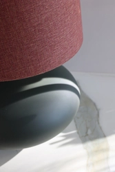 Lampa stołowa SAWA CLASSIC XL błękitny melanż, grafitowa podstawa, Kaspa