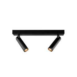 Lampa przysufitowa dwupunktowa ROLL 2 czarna, Kaspa