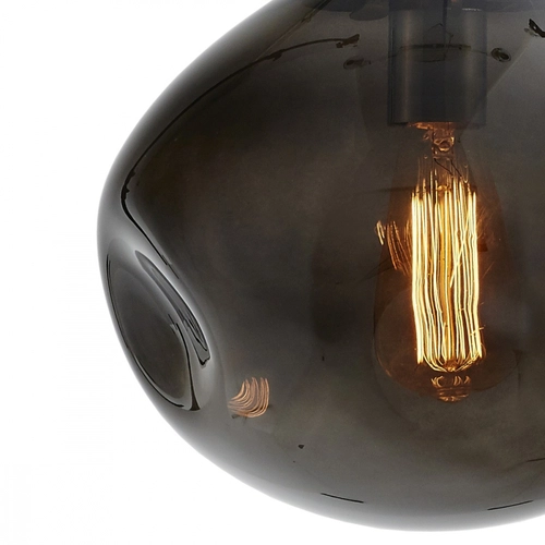 Lampa wisząca trzypunktowa AVIA BLACK 3 przydymiona, Kaspa