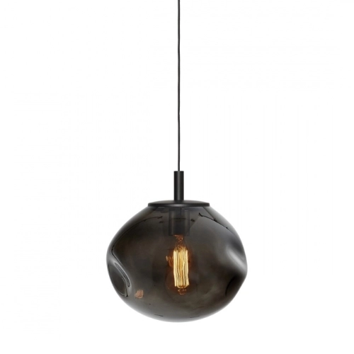 Lampa wisząca AVIA BLACK M przydymiona, 30 cm, Kaspa