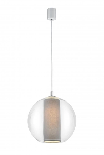 Lampa wisząca MERIDA L szara, 35 cm, Kaspa