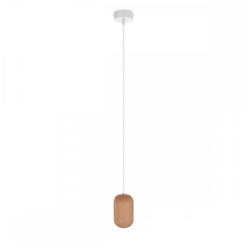 Drewniana lampa sufitowa Loft Barille GU10 lampa wisząca KOLOROWE KABLE