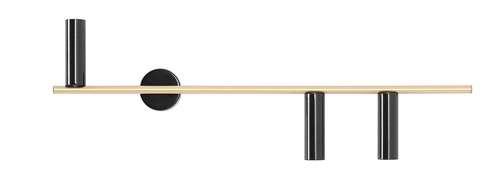 Kinkiet Trevo 3 Black Brass (Right)