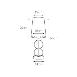 Lampa stołowa COCO czarna, Kaspa