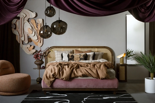 Lampa wisząca AVIA BLACK M przydymiona, 30 cm, Kaspa