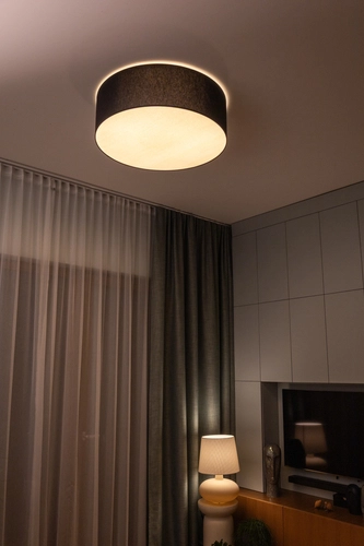 Plafon SPACE L czarny, 75 cm, Kaspa