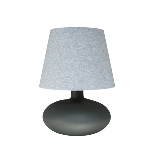 Lampa stołowa SAWA CLASSIC błękitny melanż, grafitowa podstawa, Kaspa