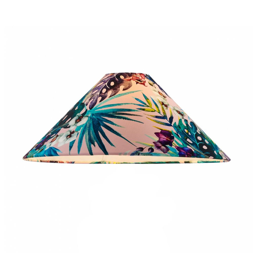 Abażur do lampy stołowej FERIA 1 KASPA kwiatowy różowy
