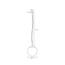 Lampa wisząca ALUR M czarna, biały klosz, 30 cm, Kaspa