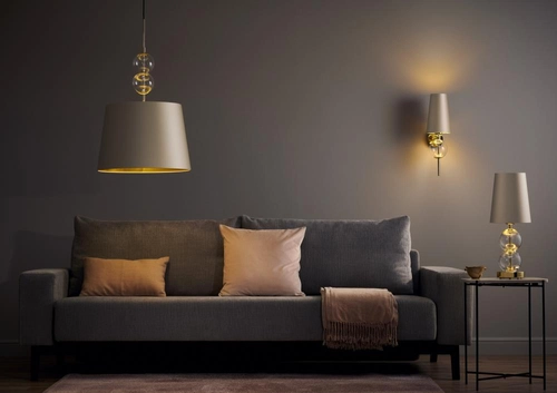 Lampa wisząca COCO L szampan, Kaspa