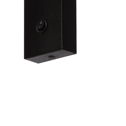 Kinkiet LARS czarny, z włącznikiem, Kaspa