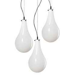 Lampa wisząca trzypunktowa STILLA 3 czarne wykończenie, Kaspa