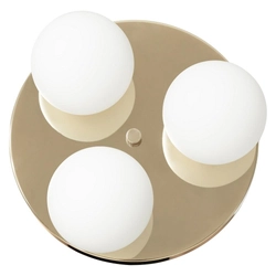 Plafon łazienkowy MIJA IP44, złoto, Kaspa