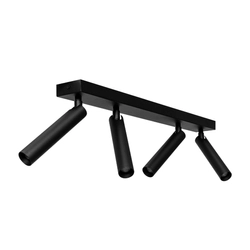 Lampa przysufitowa czteropunktowa ROLL 4 czarna, Kaspa
