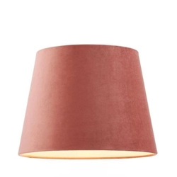 Abażur do lampy stojącej welurowy 38 cm, różowy