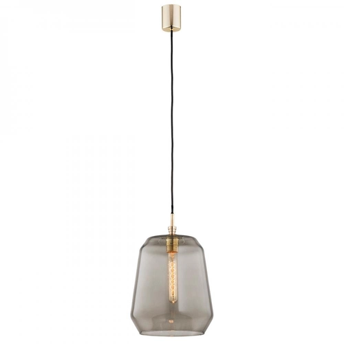 Lampa wisząca szklana dymna Irun