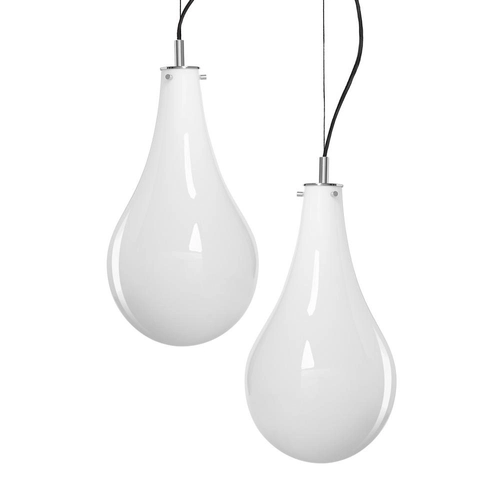 Lampa wisząca dwupunktowa STILLA 2, srebrne wykończenie, Kaspa