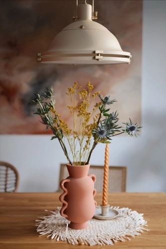 Lampa wisząca NAUTILIUS L kremowa, Kaspa