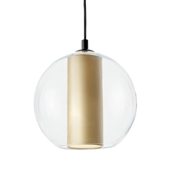 Lampa wisząca MERIDA BLACK L szampan, 35 cm, Kaspa