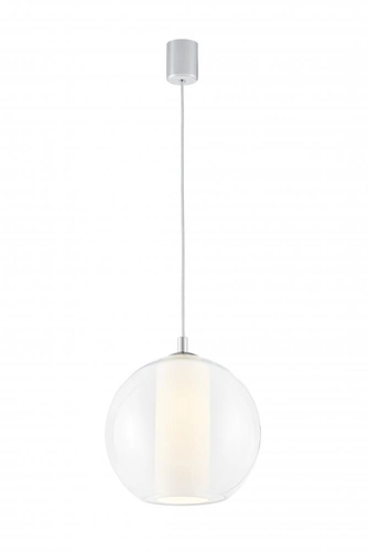 Lampa wisząca MERIDA M biała, 30 cm, Kaspa