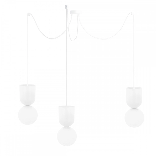 LUOTI 3 biała potrójna lampa sufitowa