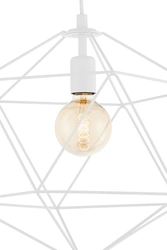 Lampa wisząca potrójna WIRE 3 biała, Kaspa