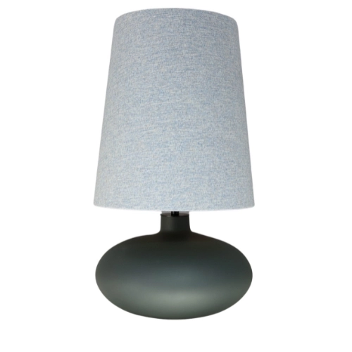 Lampa stołowa SAWA CLASSIC XL błękitny melanż, grafitowa podstawa, Kaspa