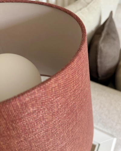 Lampa stołowa SAWA CLASSIC ceglasty melanż, grafitowa podstawa, Kaspa