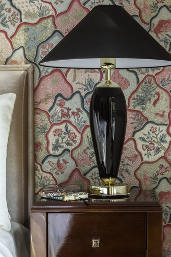 Lampa stołowa REA GOLD czarna, z czarną podstawą, Kaspa