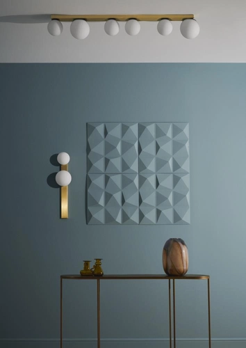 Lampa przysufitowa sześciopunktowa GIGI mosiądz, 110 cm, Kaspa