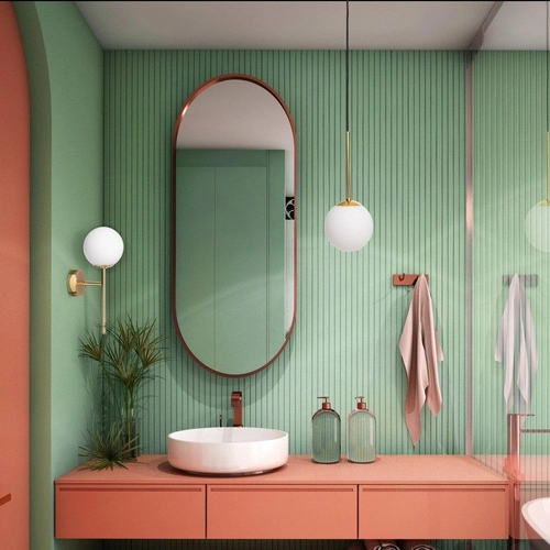 Kinkiet łazienkowy MIJA DECO IP44, złoty, Kaspa